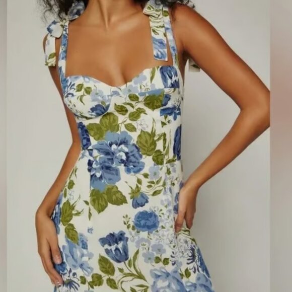 Reformation Dress Nadira Dress Lucca Size 6 - Picture 6 of 7